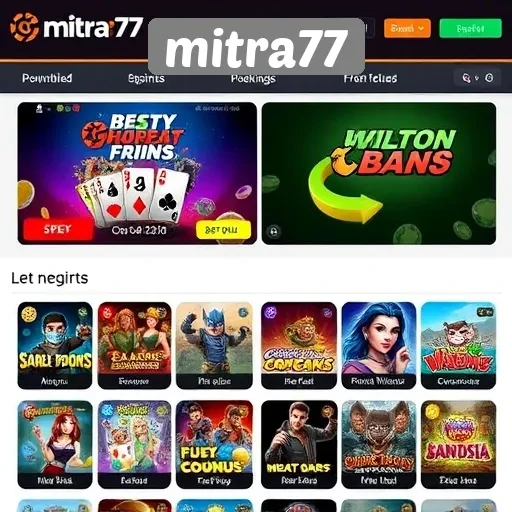 Berbagai Jenis Permainan yang Tersedia di Mitra77 untuk Semua Kalangan